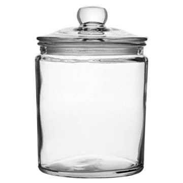 VASO IN VETRO CON COPERCHIO