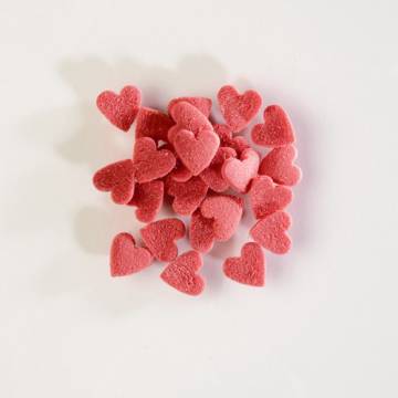 CUORI ZUCCHERO PICCOLI ROSSI