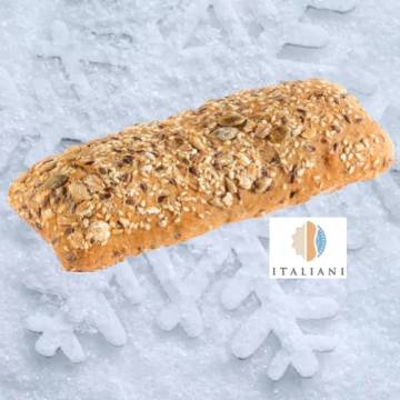*PAN CIABATTINA AI CEREALI LIEVITO MADRE GR120 PZ 25